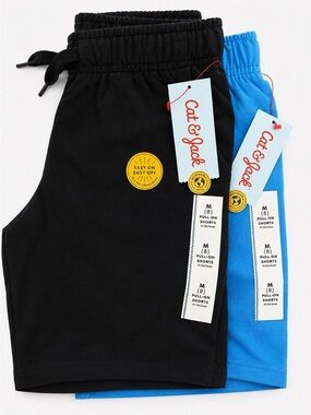 Cat & Jack Black and Blue Pull-On Kids Shorts